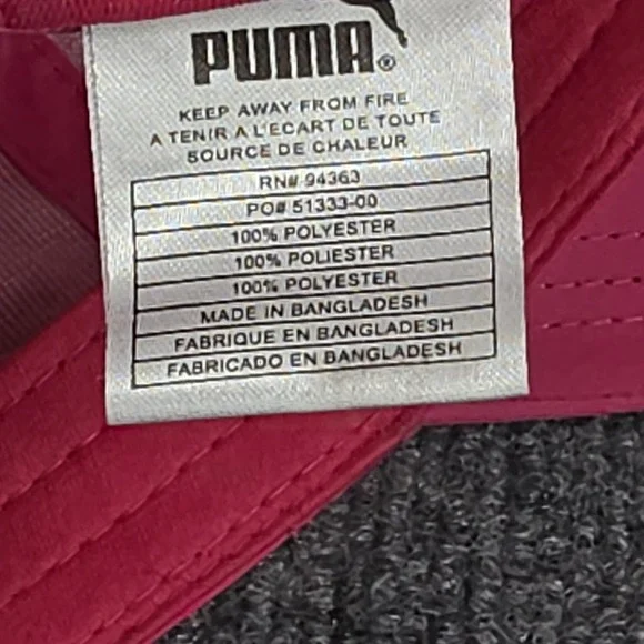 Puma Hat Cap Strap Back Pink Army Cadet Lightweight Run Hike Gym Outdoor Womens - Picture 10 of 12